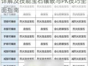 天龙八部3D新手攻略：大理职业详解及技能宝石镶嵌与PK技巧全面指南