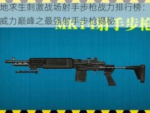 绝地求生刺激战场射手步枪战力排行榜：探究威力巅峰之最强射手步枪揭秘