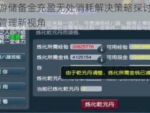 梦幻西游储备金充盈无处消耗解决策略探讨：多余储备金管理新视角