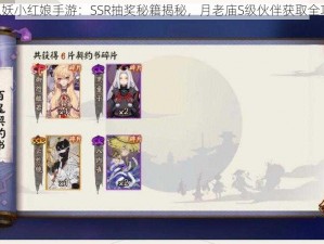 《狐妖小红娘手游：SSR抽奖秘籍揭秘，月老庙S级伙伴获取全攻略》