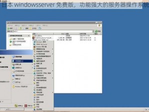 日本 windowsserver 免费版，功能强大的服务器操作系统