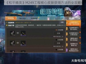 关于《和平精英》M249工程核心皮肤获得方法的全攻略分享