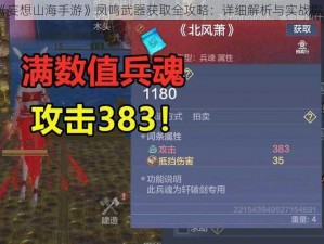 《妄想山海手游》凤鸣武器获取全攻略：详细解析与实战指南