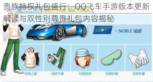 贵族特权礼包盛行:QQ飞车手游版本更新解读与双性别尊贵礼包内容揭秘