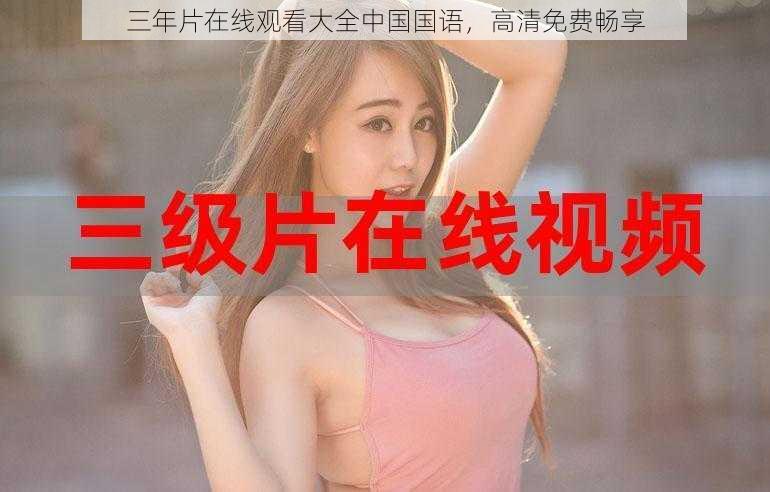 三年片在线观看大全中国国语,高清免费畅享