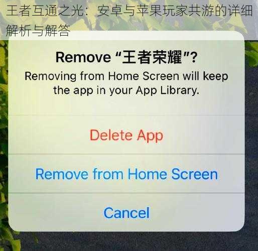 王者互通之光：安卓与苹果玩家共游的详细解析与解答