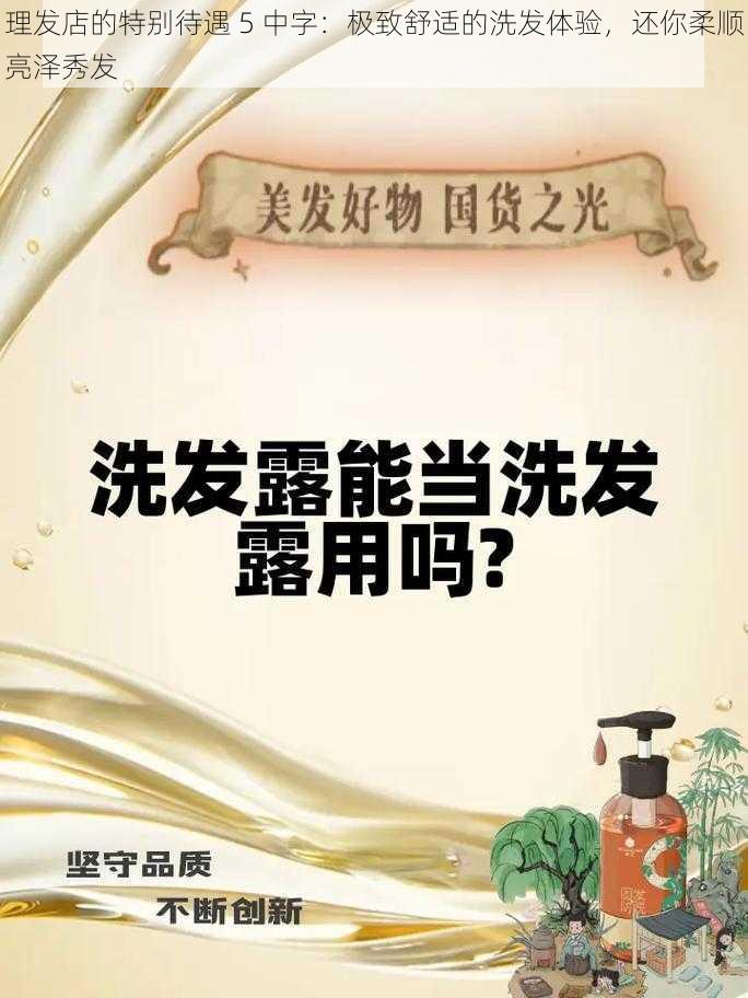 理发店的特别待遇 5 中字：极致舒适的洗发体验，还你柔顺亮泽秀发