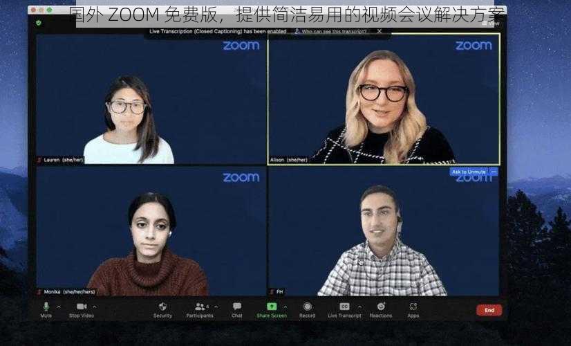 国外 ZOOM 免费版，提供简洁易用的视频会议解决方案