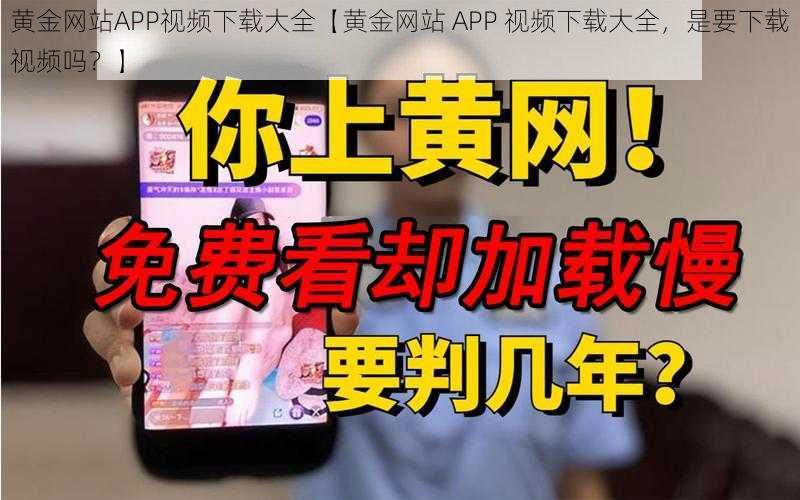 黄金网站APP视频下载大全【黄金网站 APP 视频下载大全，是要下载视频吗？】