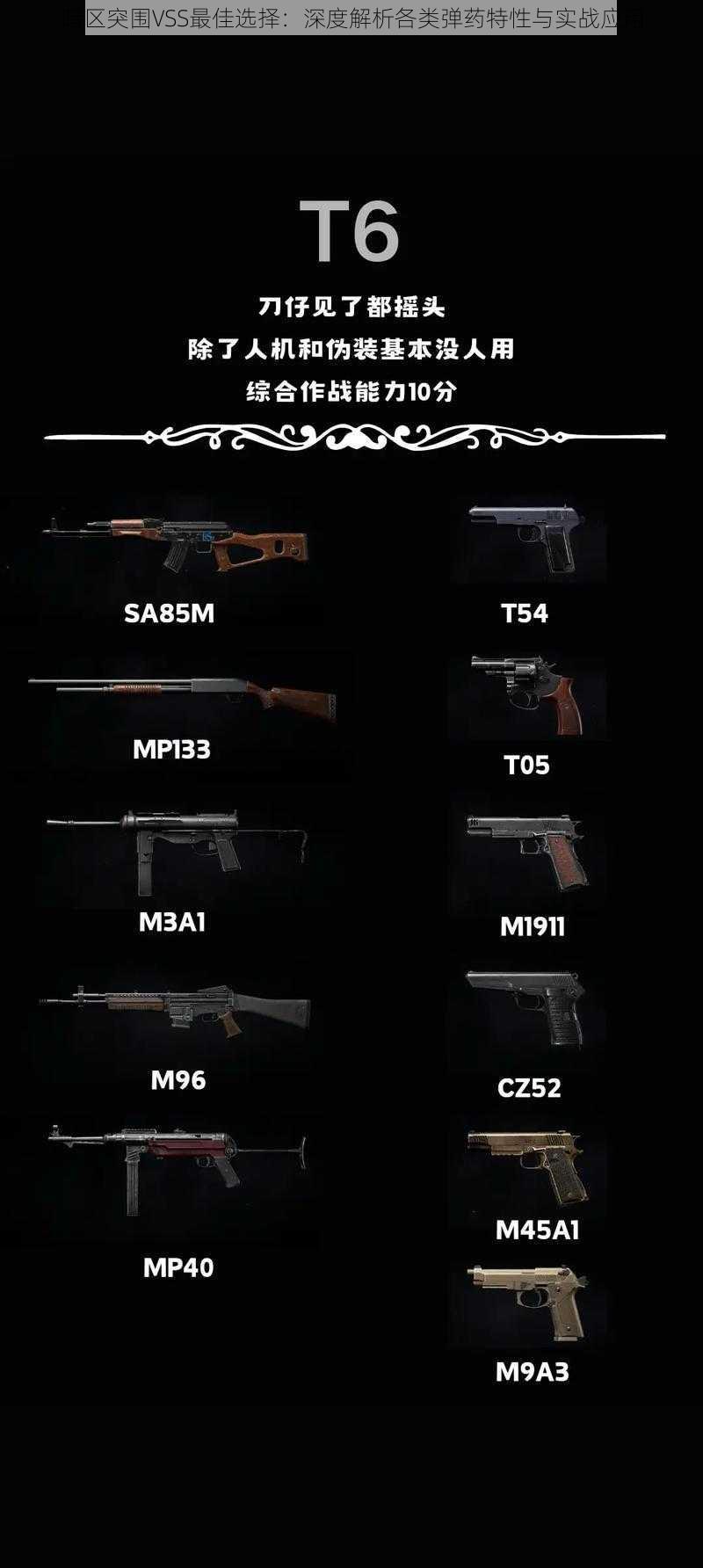 暗区突围VSS最佳选择：深度解析各类弹药特性与实战应用