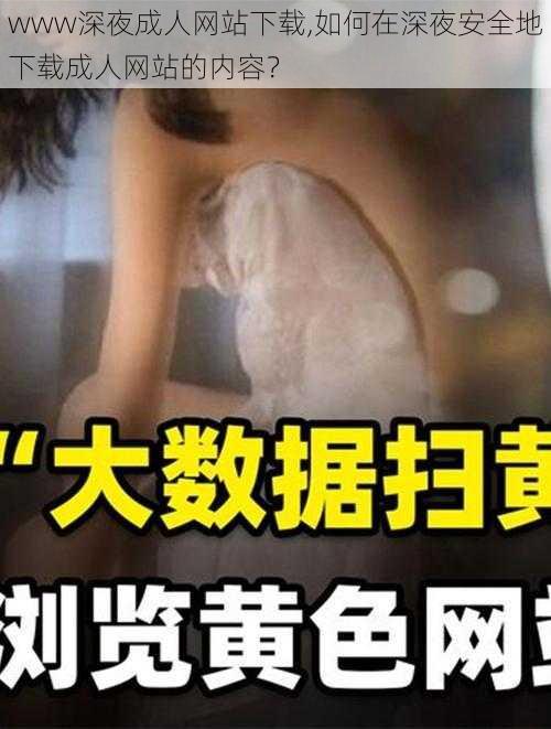 www深夜成人网站下载,如何在深夜安全地下载成人网站的内容？