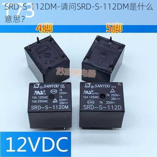 SRD-S-112DM-请问SRD-S-112DM是什么意思？