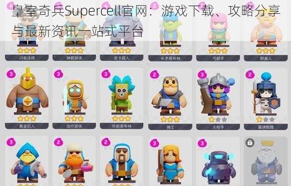 皇室奇兵Supercell官网：游戏下载、攻略分享与最新资讯一站式平台