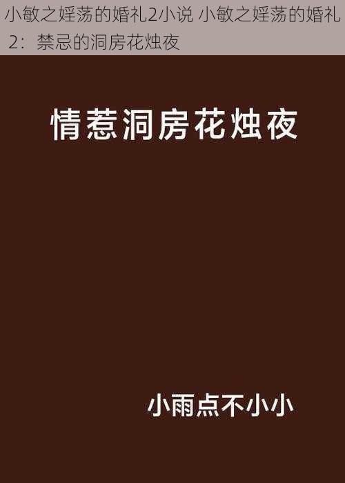 小敏之婬荡的婚礼2小说 小敏之婬荡的婚礼 2：禁忌的洞房花烛夜