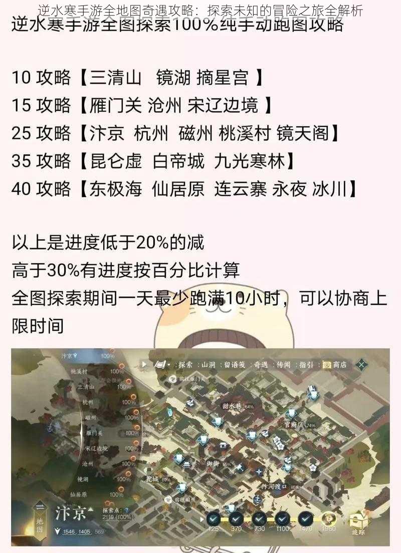 逆水寒手游全地图奇遇攻略：探索未知的冒险之旅全解析