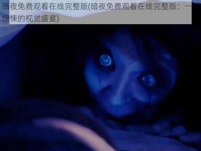 暗夜免费观看在线完整版(暗夜免费观看在线完整版：一场惊悚的视觉盛宴)