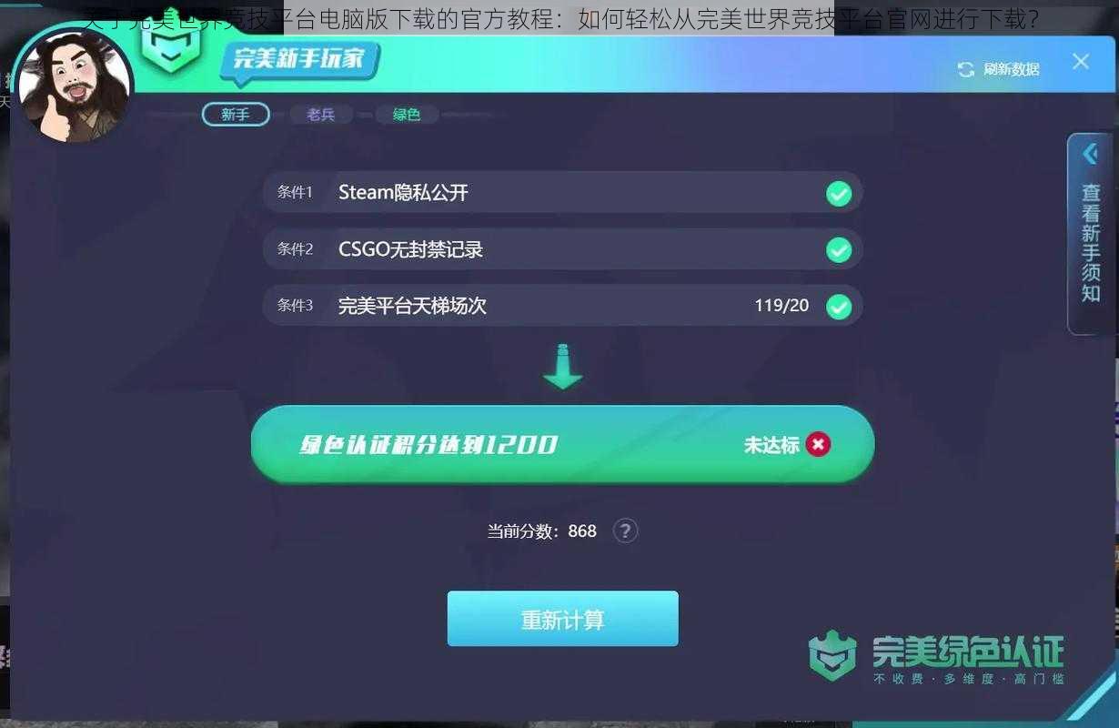 关于完美世界竞技平台电脑版下载的官方教程：如何轻松从完美世界竞技平台官网进行下载？
