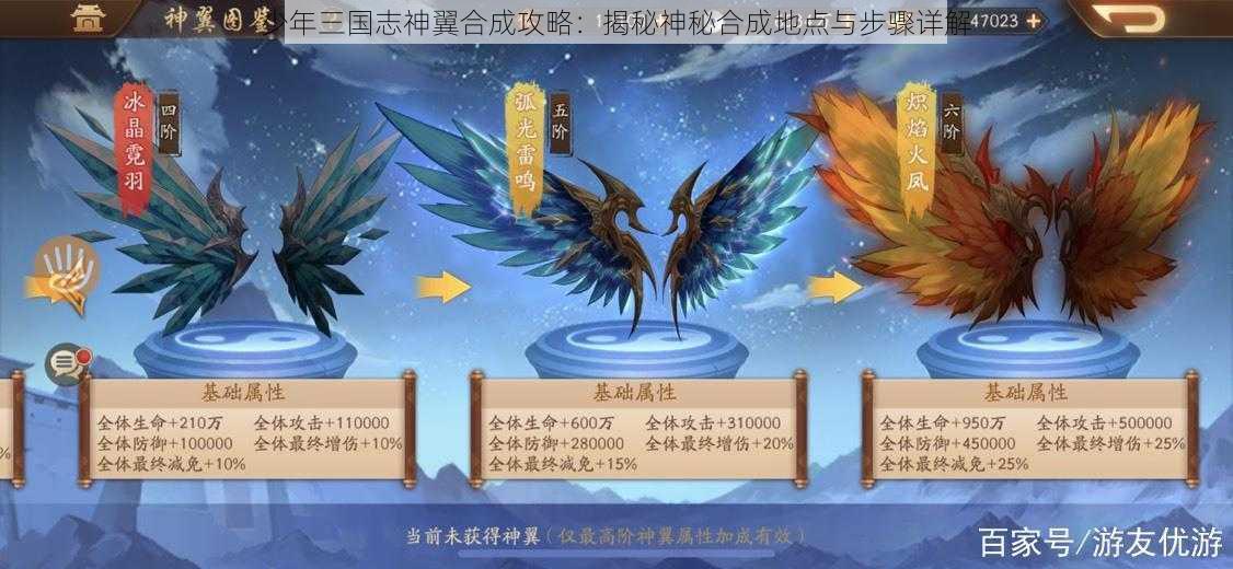 少年三国志神翼合成攻略：揭秘神秘合成地点与步骤详解