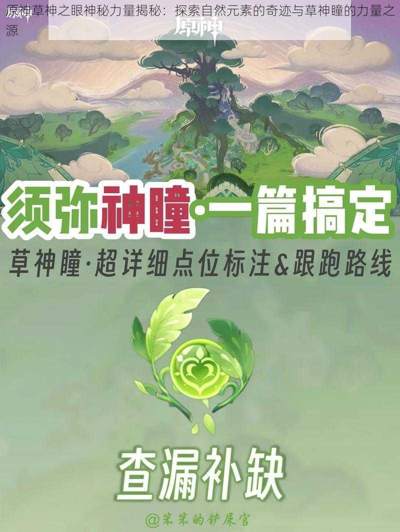 原神草神之眼神秘力量揭秘：探索自然元素的奇迹与草神瞳的力量之源