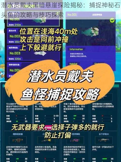 潜水员戴夫黑暗悬崖探险揭秘：捕捉神秘石头鱼的攻略与技巧探索