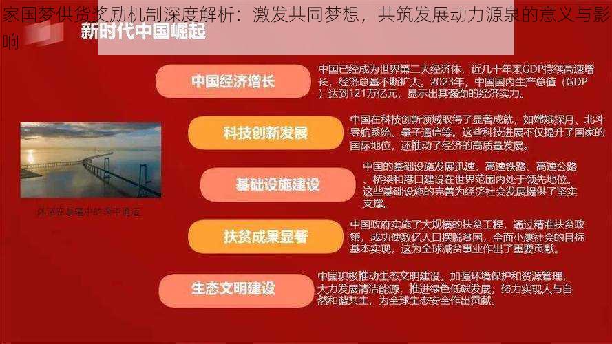 家国梦供货奖励机制深度解析：激发共同梦想，共筑发展动力源泉的意义与影响