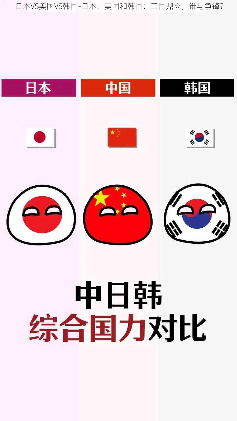 日本VS美国VS韩国-日本、美国和韩国:三国鼎立,谁与争锋?