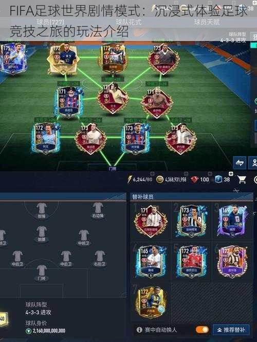 FIFA足球世界剧情模式:沉浸式体验足球竞技之旅的玩法介绍