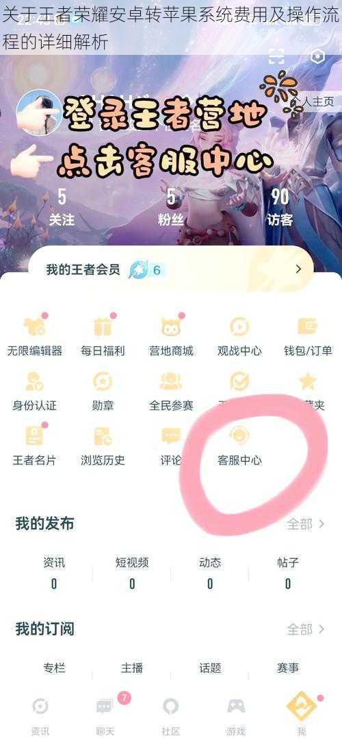 关于王者荣耀安卓转苹果系统费用及操作流程的详细解析