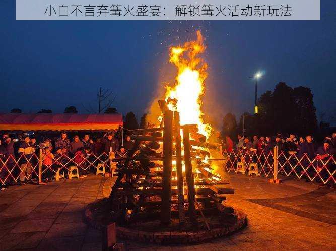 小白不言弃篝火盛宴:解锁篝火活动新玩法