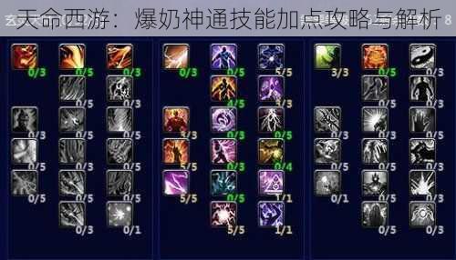 天命西游:爆奶神通技能加点攻略与解析